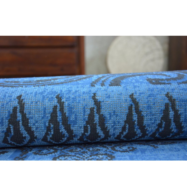 Koberec Vintage 22215/073 nebeský / šedý