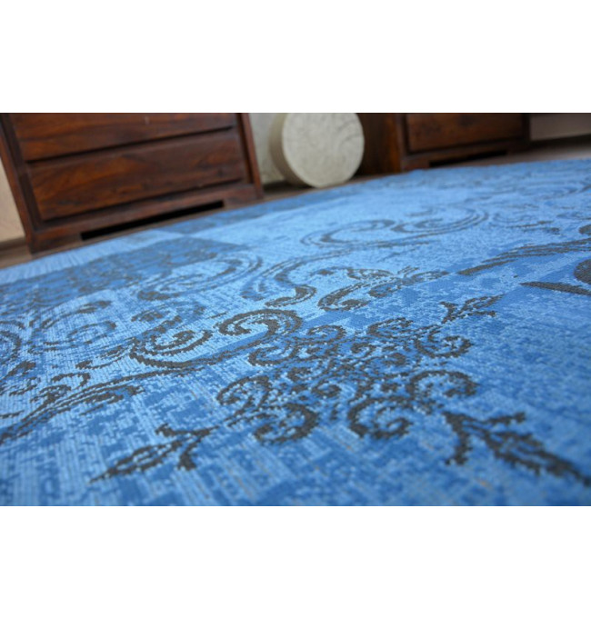 Koberec Vintage 22215/073 nebeský / šedý