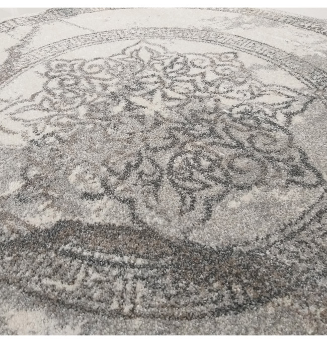 Koberec VISTA 04 sivý rozeta kruh
