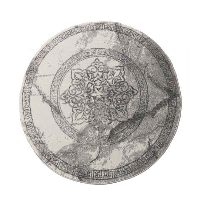 Koberec VISTA 04 sivý rozeta kruh