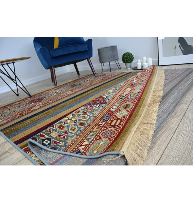 Koberec WINDSOR 22890 ETNIC FREDZLE modrý/bordo