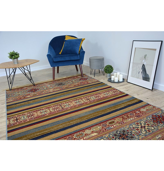 Koberec WINDSOR 22890 ETNIC FREDZLE modrý/bordo