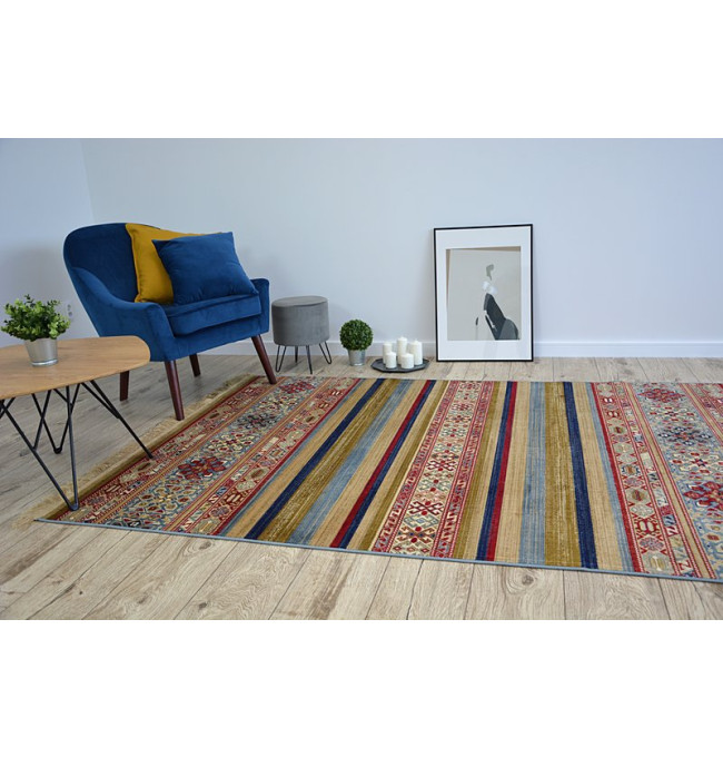 Koberec WINDSOR 22890 ETNIC FREDZLE modrý/bordo