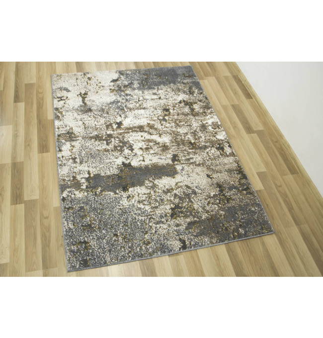 Koberec Zer Lux 7780A lesklý béžový / šedý / zlatý