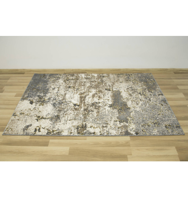 Koberec Zer Lux 7780A lesklý béžový / šedý / zlatý