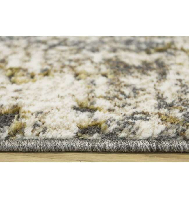 Koberec Zer Lux 7780A lesklý béžový / šedý / zlatý