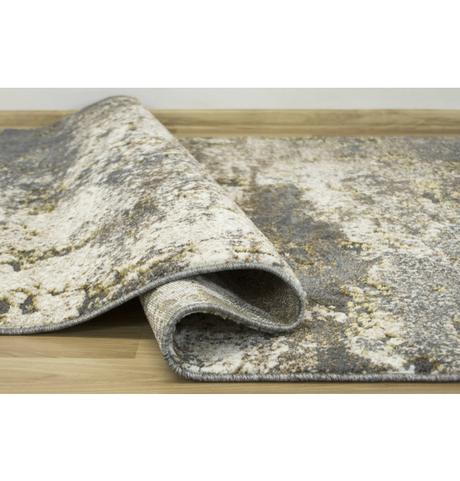 Koberec Zer Lux 7780A lesklý béžový / šedý / zlatý