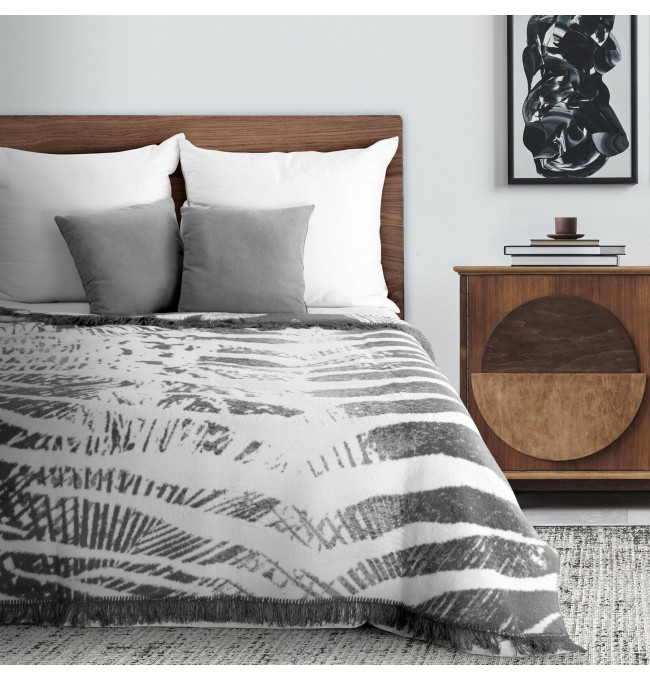 Deka AKRYL 2 ocelová / bílá