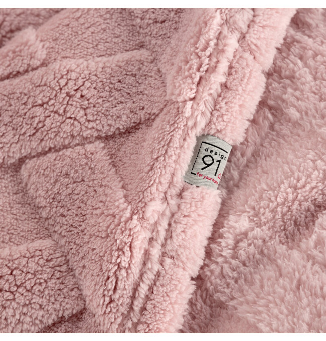 Deka D91 CARO pudrově růžová