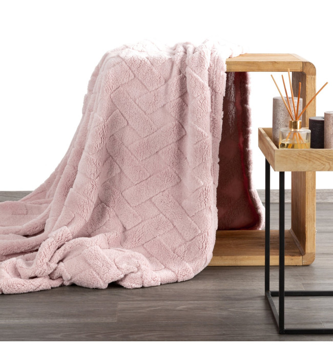 Deka D91 CARO pudrově růžová