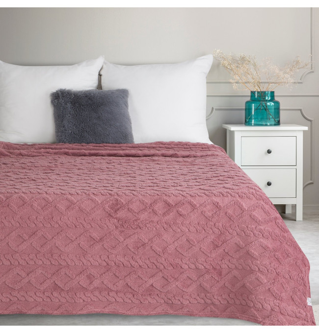 Deka D91 pletená pudrová