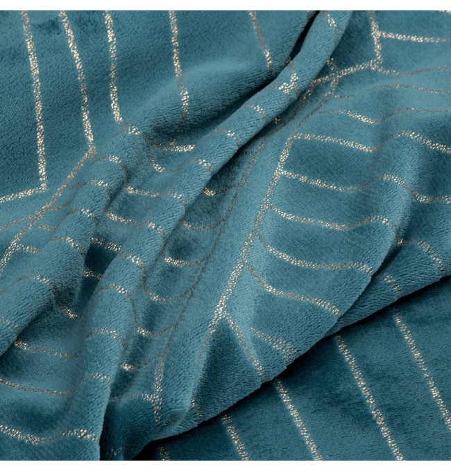 Deka LUNA 2 tyrkysová / zlatá