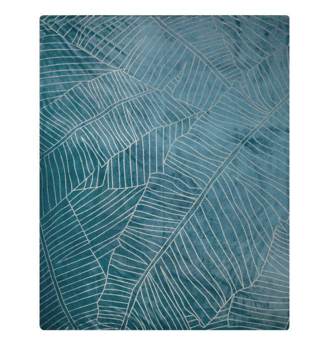 Deka LUNA 2 tyrkysová / zlatá