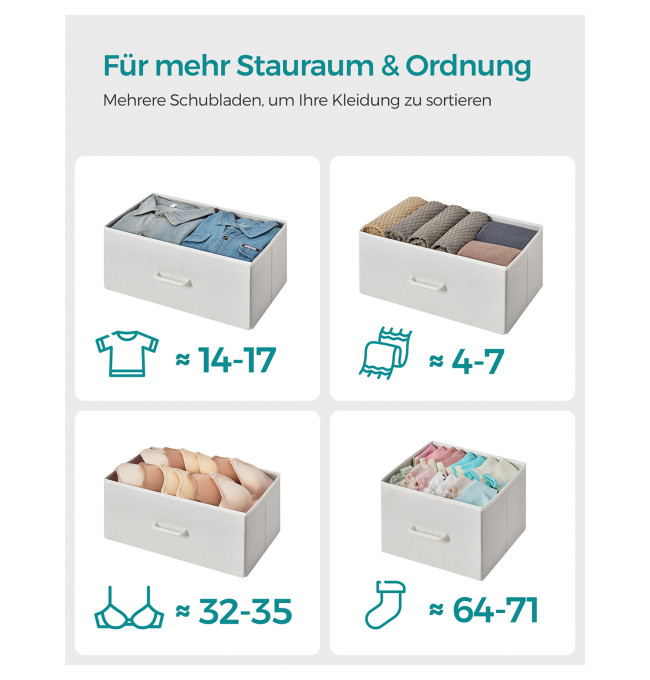 Komoda s látkovými zásuvkami LTS523W57