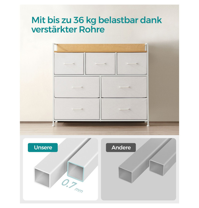 Komoda s látkovými zásuvkami LTS523W57