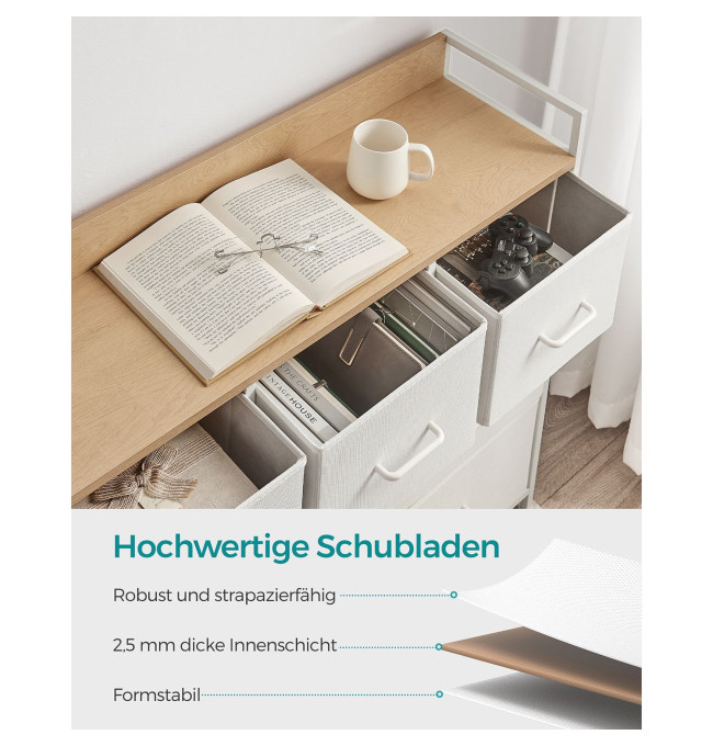 Komoda s látkovými zásuvkami LTS523W57