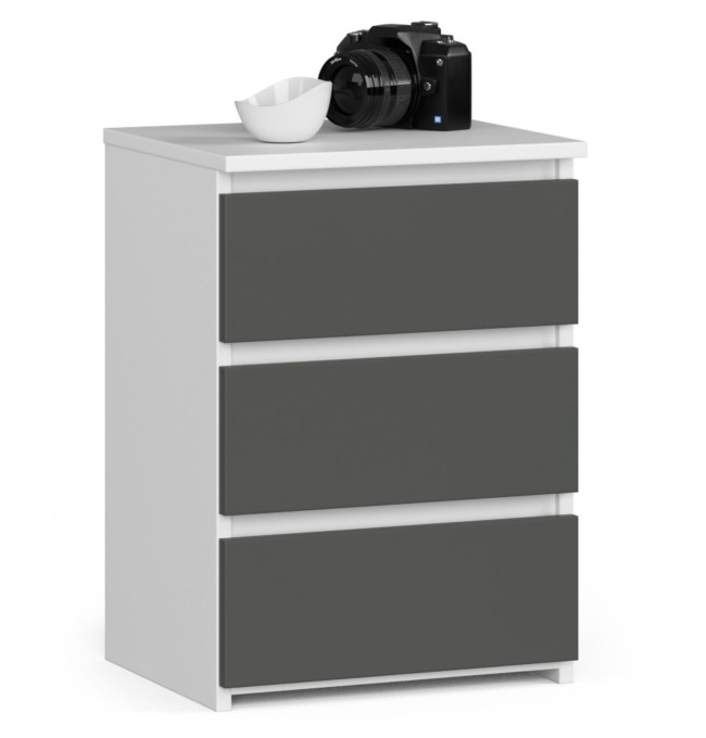 Noční stolek CL3/40 bílý / šedý