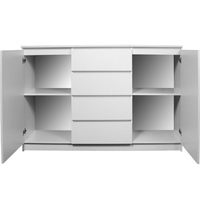 Komoda K160 2D 4SZ CLP bílá