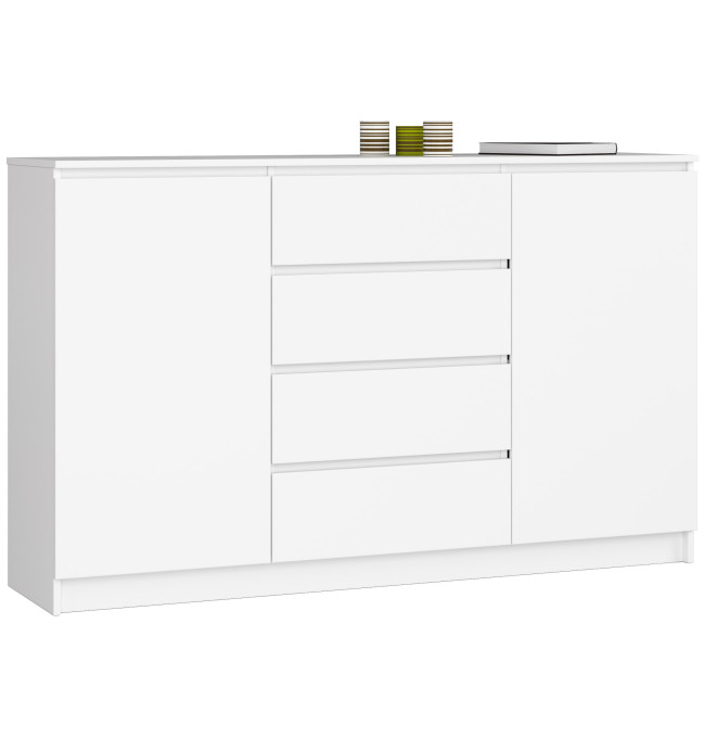 Komoda K160 2D 4SZ CLP bílá