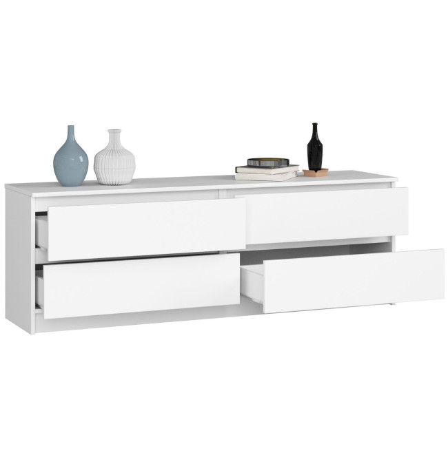 Komoda K160 4SZ CLP bílá