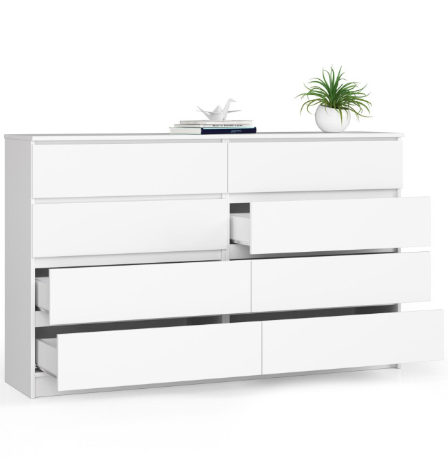 Komoda K160 8SZ CLP bílá