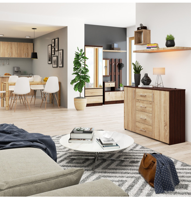 Komoda K45 wenge / dub sonoma