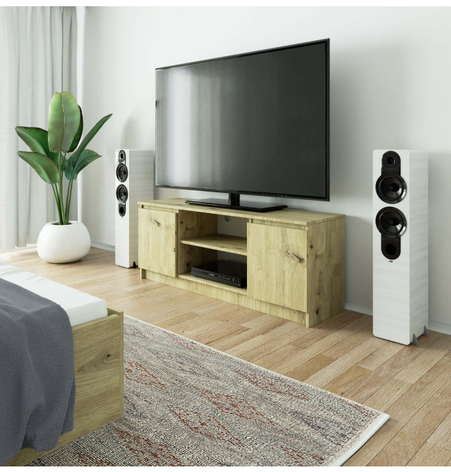 Stolek pod TV RTV 140 2D 1P dub artisan