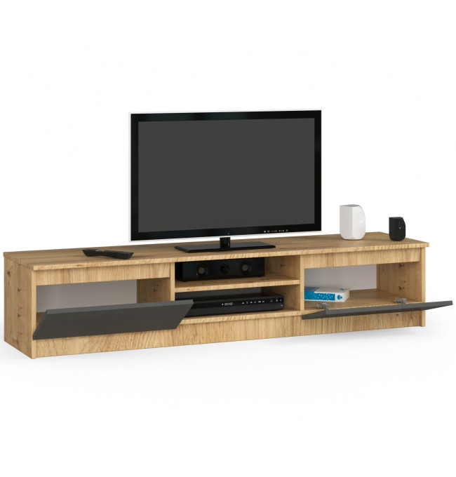 Stolek pod TV RTV K 160 CLP dub artisan / šedý