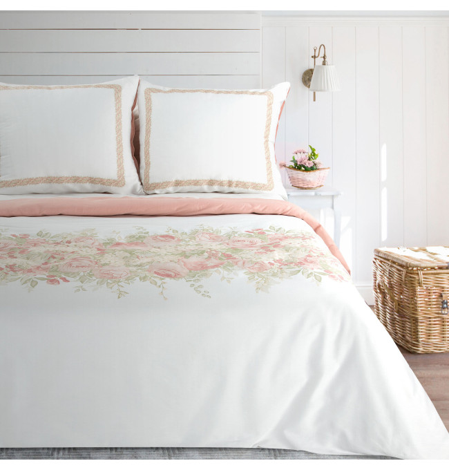 Ložní souprava SPRING 25 bílá / pudrová