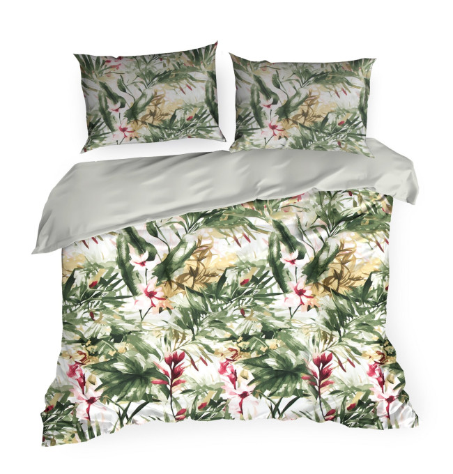 Ložní souprava SPRING 43 zelená / bílá