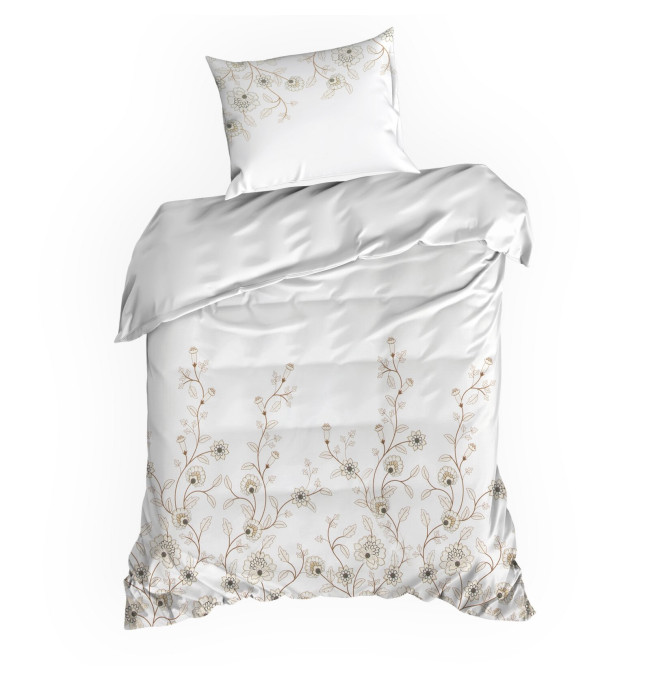 Ložní souprava SPRING 44 bílá / světle hnědá