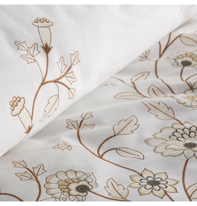 Ložní souprava SPRING 44 bílá / světle hnědá