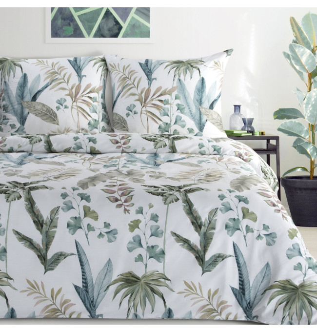 Ložní souprava SPRING 52 bílá / zelená