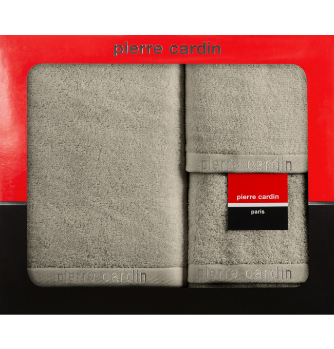 Dárková sada ručníků PIERRE CARDIN EVI světle béžová