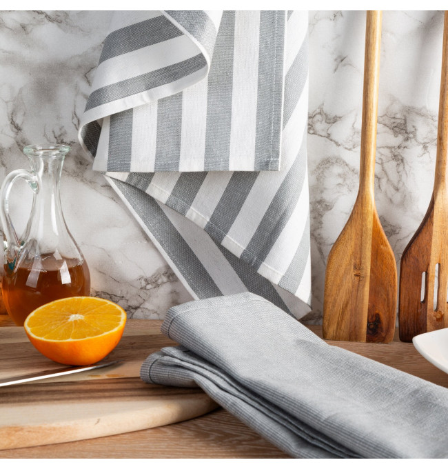 Sada kuchyňských utěrek KARIN stříbrná