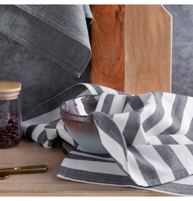 Sada kuchyňských utěrek KARIN ocelová