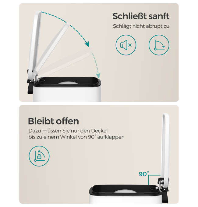 Odpadkový koš 6L LTB590W0602