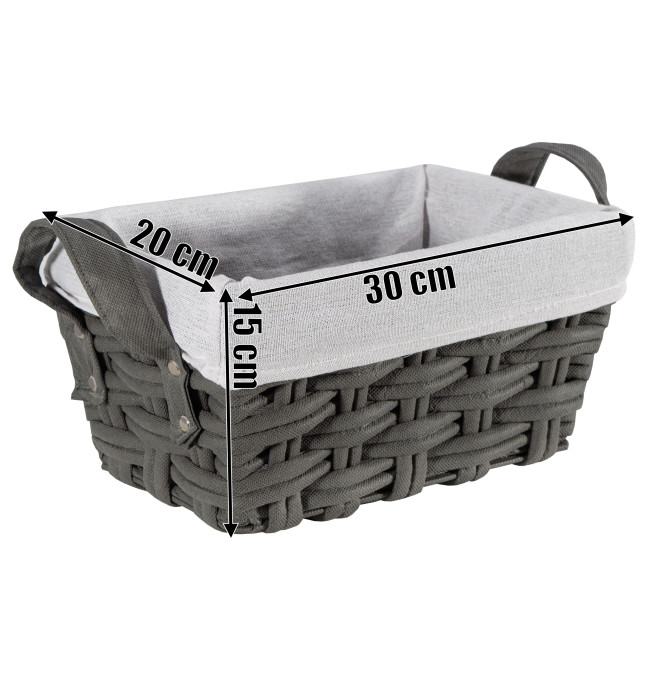 Úložný košík TIANA grafitový
