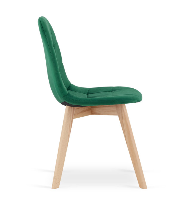 Jídelní židle BORA samet - zelená