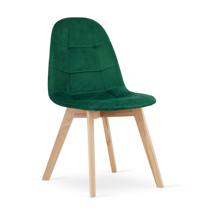 Jídelní židle BORA samet - zelená