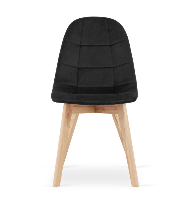 Jídelní židle BORA samet - černá