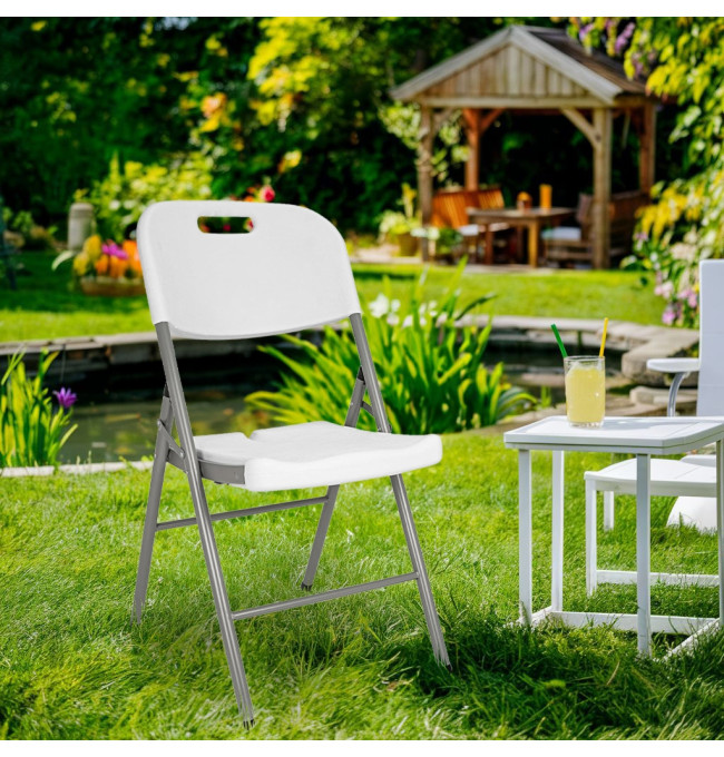 Rozkládací židle WHITE bílá