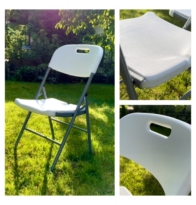 Rozkládací židle WHITE bílá