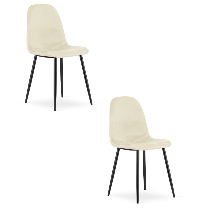 Set dvou jídelních židlí COMO béžový (2 ks)