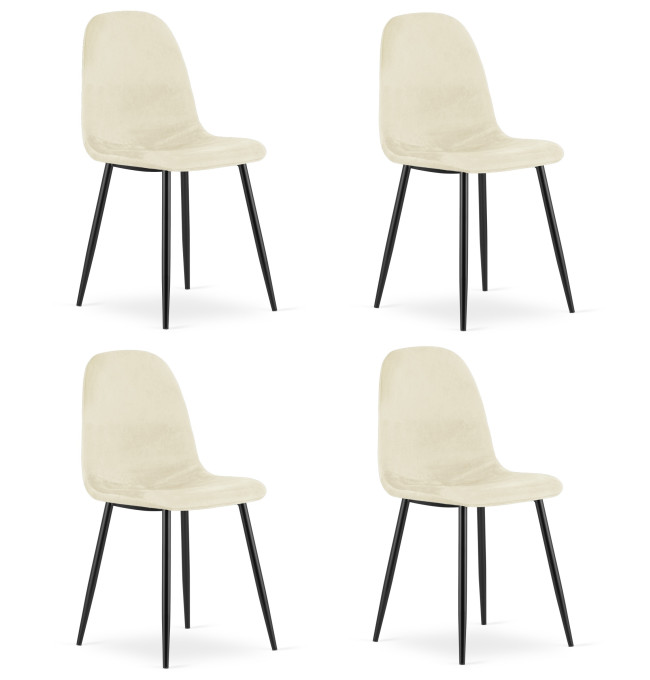 Set čtyř jídelních židlí COMO béžový (4 ks)