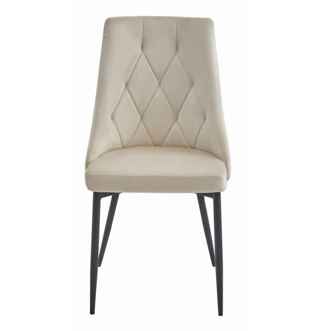 Set čtyř jídelních židlí IMOLA sametové béžové (4ks)