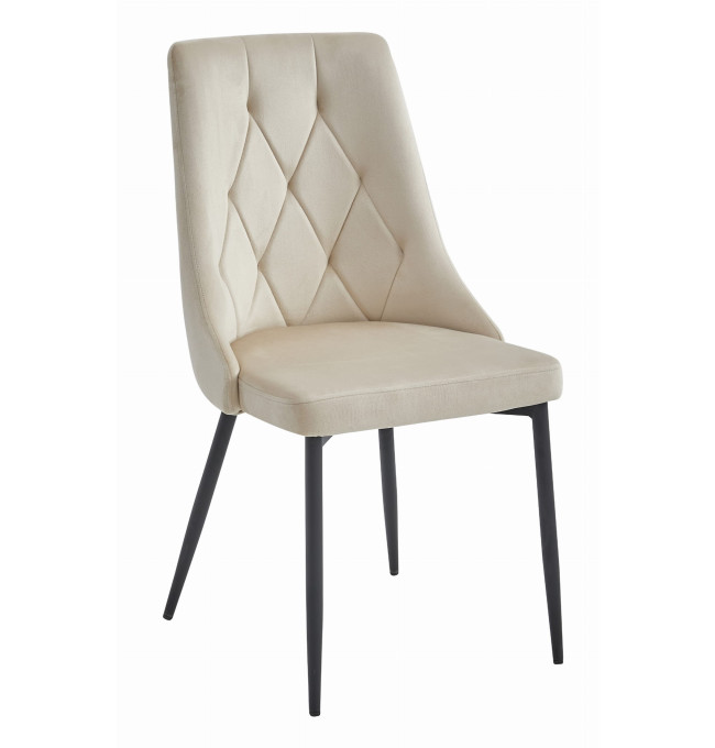 Set čtyř jídelních židlí IMOLA sametové béžové (4ks)