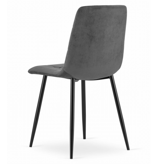 Set jídelních židlí KARA tmavě šedé (4ks)