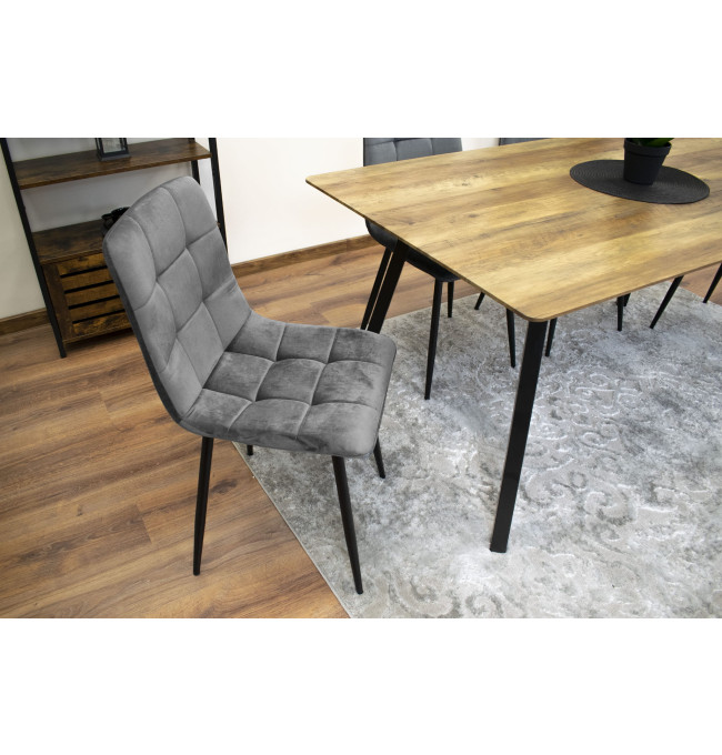 Set jídelních židlí KARA tmavě šedé (4ks)