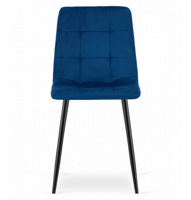 Jídelní židle KARA samet - granátová (černé nohy)